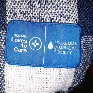 Pottery Barn Sabura loves to care Leukemia & Lymphoma Society throw blanket-Used